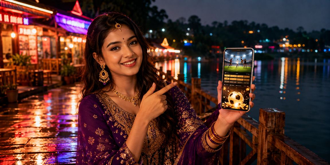 বান্দরবানের নাইট মার্কেটে স্পোর্টস বেটিং উপভোগ করছেন একজন khela ব্যবহারকারী