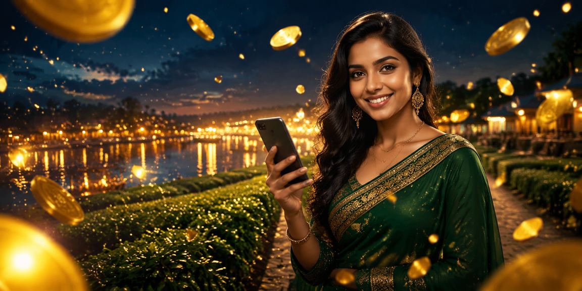 ময়মনসিংহের চা বাগানে মোবাইলে ডিপোজিট করছেন একজন ব্যবহারকারী